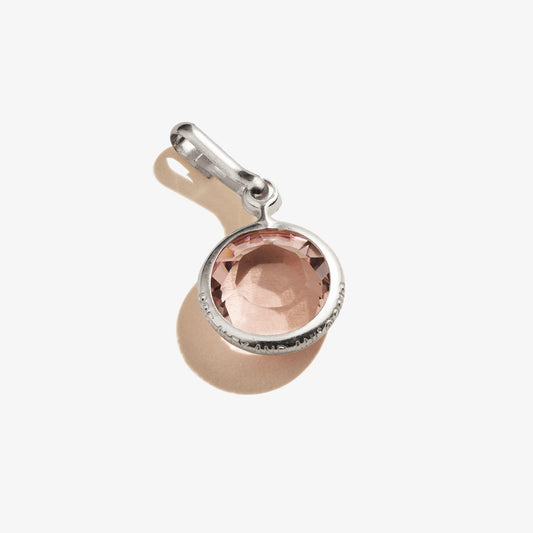 Light Amethyst Birthstone Charm, June