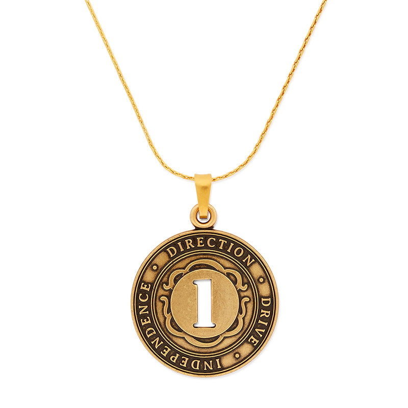 Number 1 Necklace, Expandable | Independence, Direction, and Drive