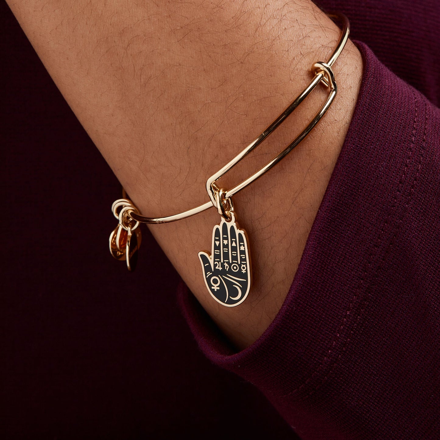 Good Fortune Palmistry Charm Bangle