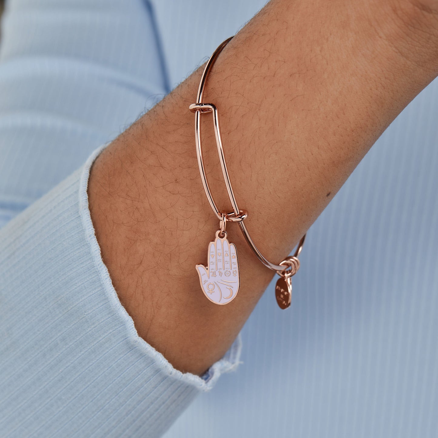 Good Fortune Palmistry Charm Bangle