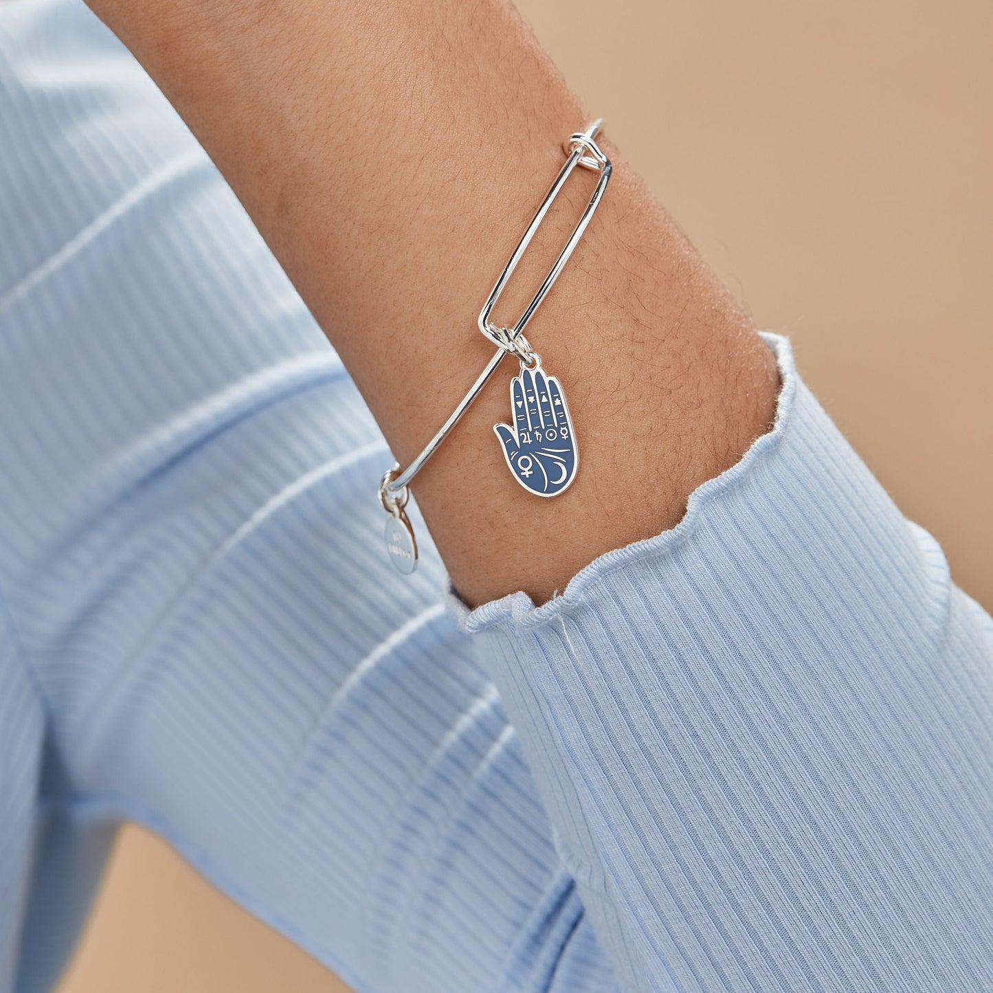 Good Fortune Palmistry Charm Bangle