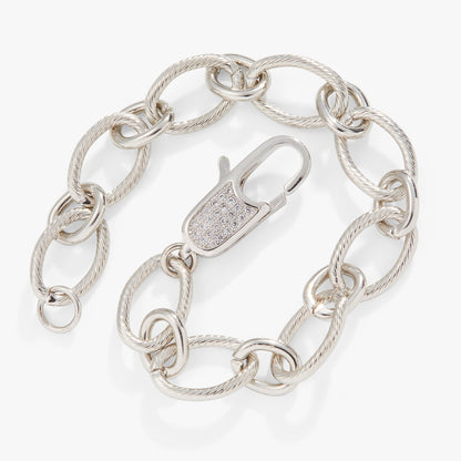 Large Link Carabiner Clasp Bracelet