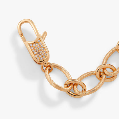 Large Link Carabiner Clasp Bracelet