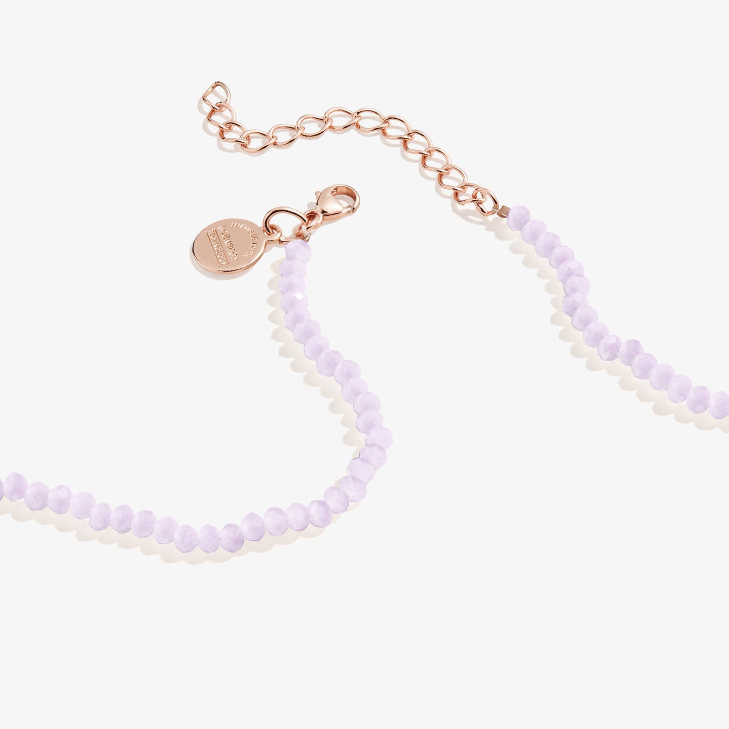 Renewal Butterfly + Pink Bead Necklace, Adjustable