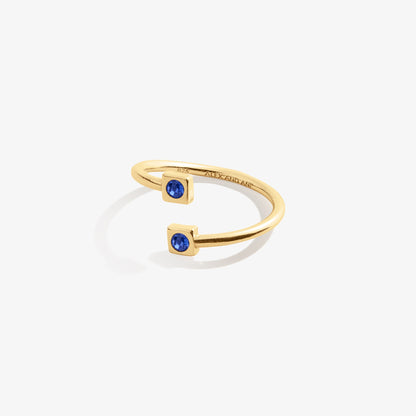 September Birthstone Sapphire Ring Wrap