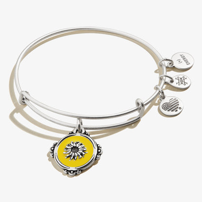 Token of Adoration Sunflower Charm Bangle