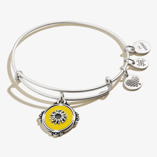 Token of Adoration Sunflower Charm Bangle