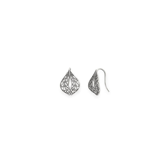 Leaf Drop Earrings, Small